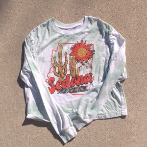 NWOT LOVE TRIBE SEDONA GREEN TIE DYE SHIRT